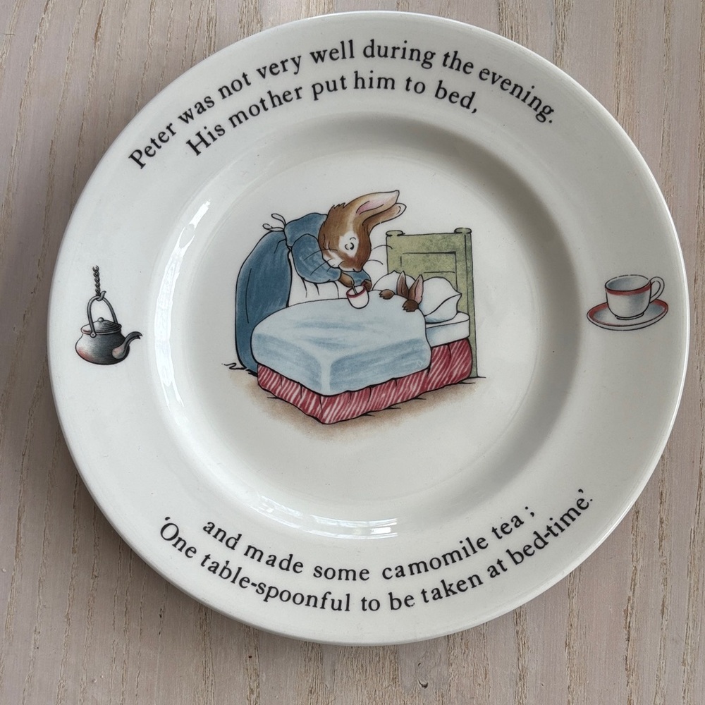 Vintage Wedgwood Peter Rabbit Ceramic Plate
